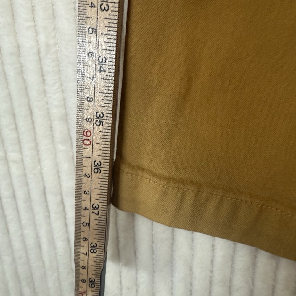 Madewell Jeans Women's Sz 24 Yellow Mustard Cotton Straight leg Pockets - Picture 8 of 16